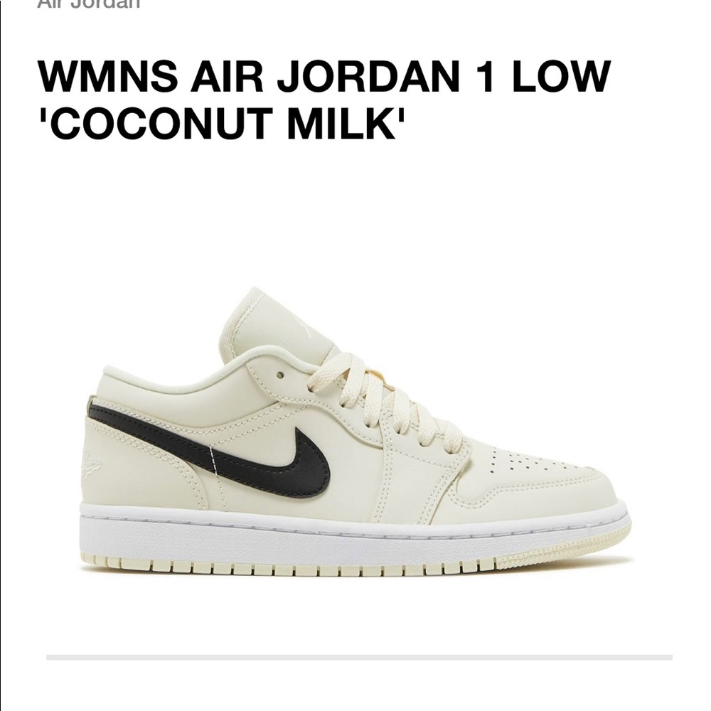 Nike Air Jordan lows coconut milk